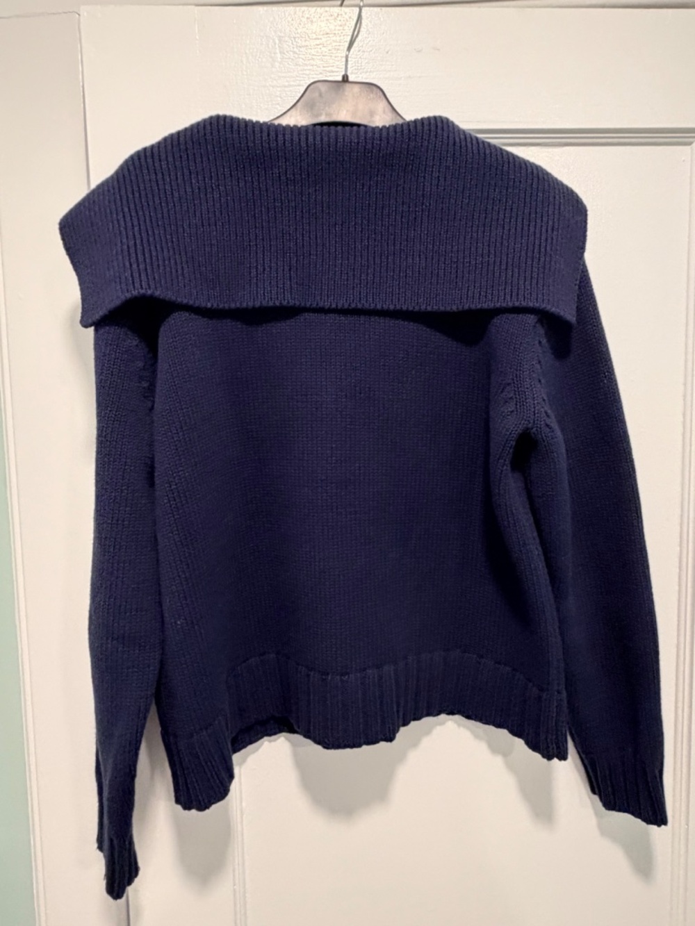 Tuckernuck Navy Cotton Shawl Collar Cardigan - Size S - Picture 4 of 7